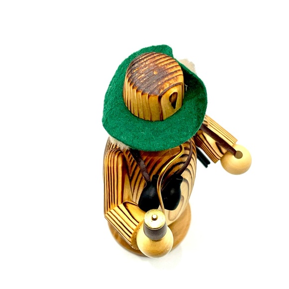 Erzgebirgische Volkskunst Hunter Handmade Incense Smoker - Picture 6 of 7